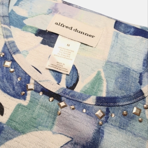 ALFRED Dunner Asemetrucal Jersey Top - Picture 4 of 5